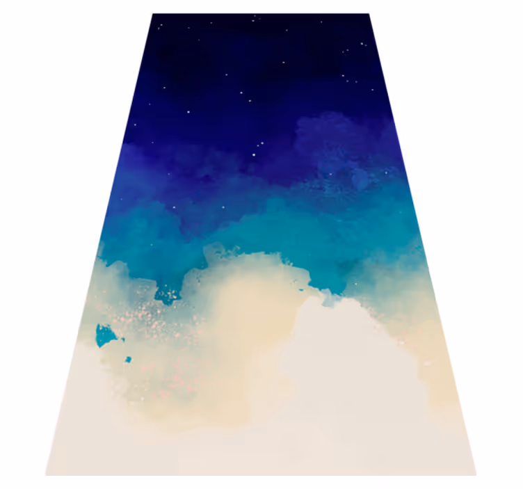 Oceanische kleuren marmeren vinyl tapijt - TenStickers
