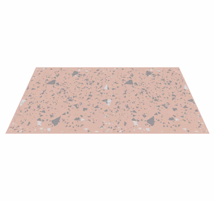 Roze terrazzo spetters marmeren vinyl tapijt - TenStickers