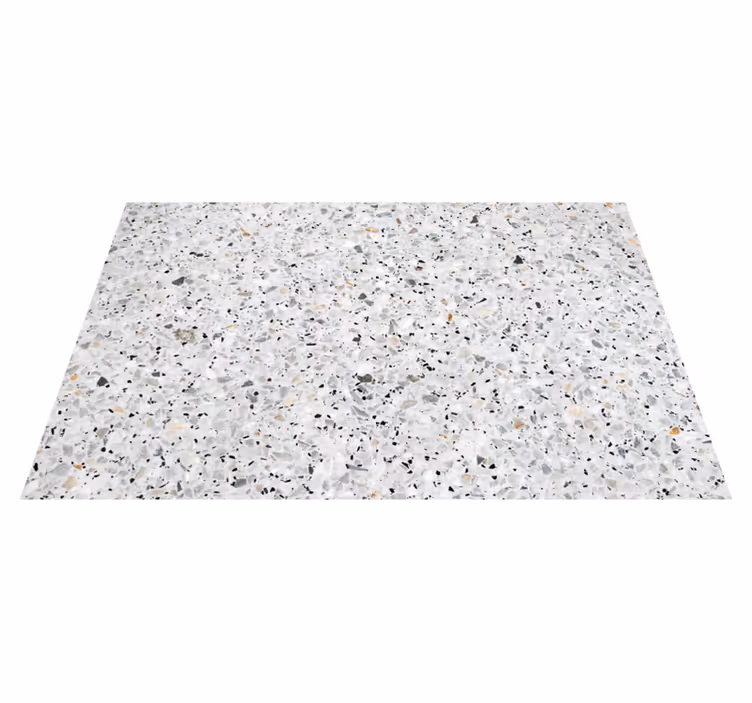Grijs vinyl tapijt met terrazzo-textuur - TenStickers