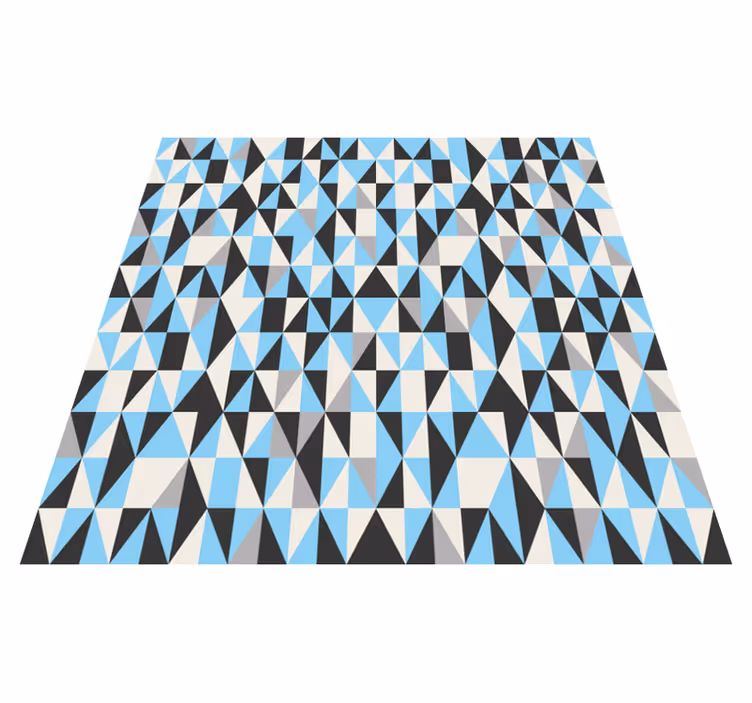 Vinyl tapijt geometrisch driehoekig motief - TenStickers