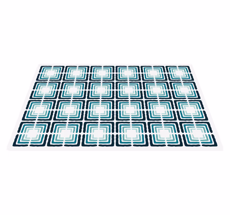 Abstracte patroonvormen vinyl tapijt keuken - TenStickers