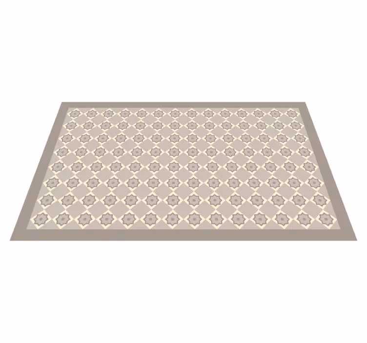 Elegant sterrenpatroon marmeren vinyl tapijt - TenStickers