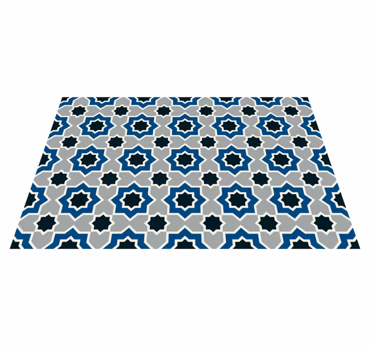 Islamitisch geometrisch patroon vinyl tapijt keuken - TenStickers
