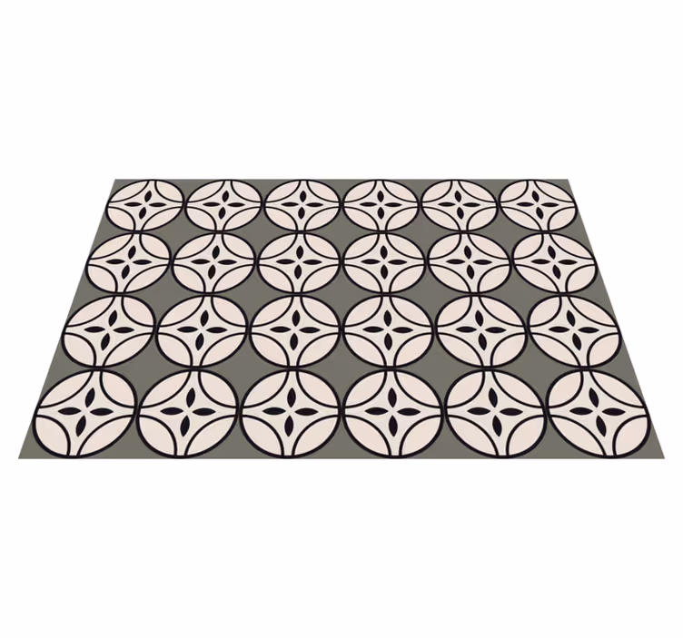 Circulaire harmonie vinyl tapijt keuken - TenStickers