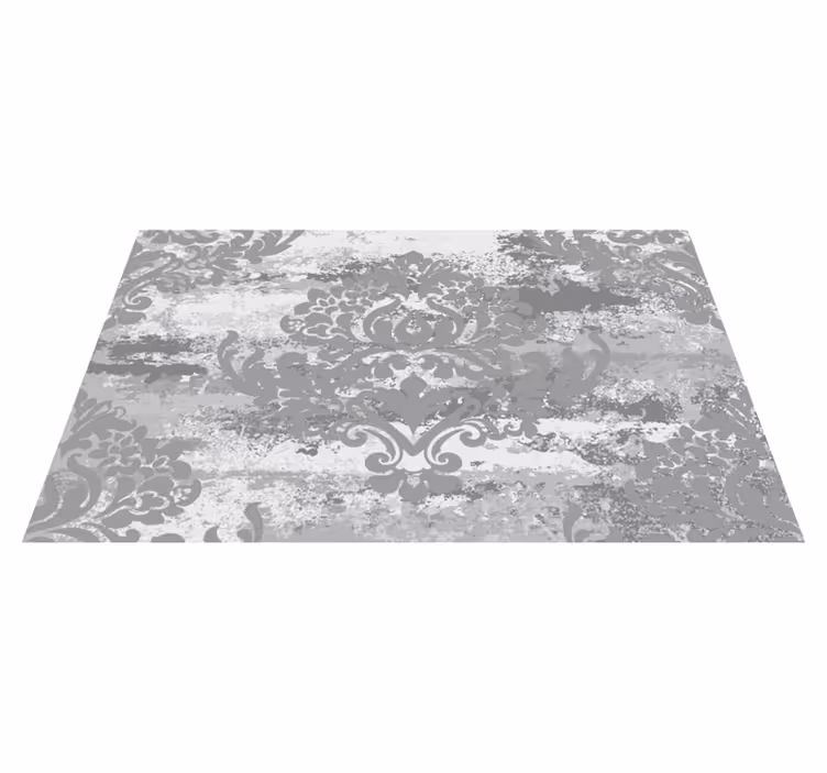 Elegante grijze wervelingen marmeren vinyl tapijt - TenStickers