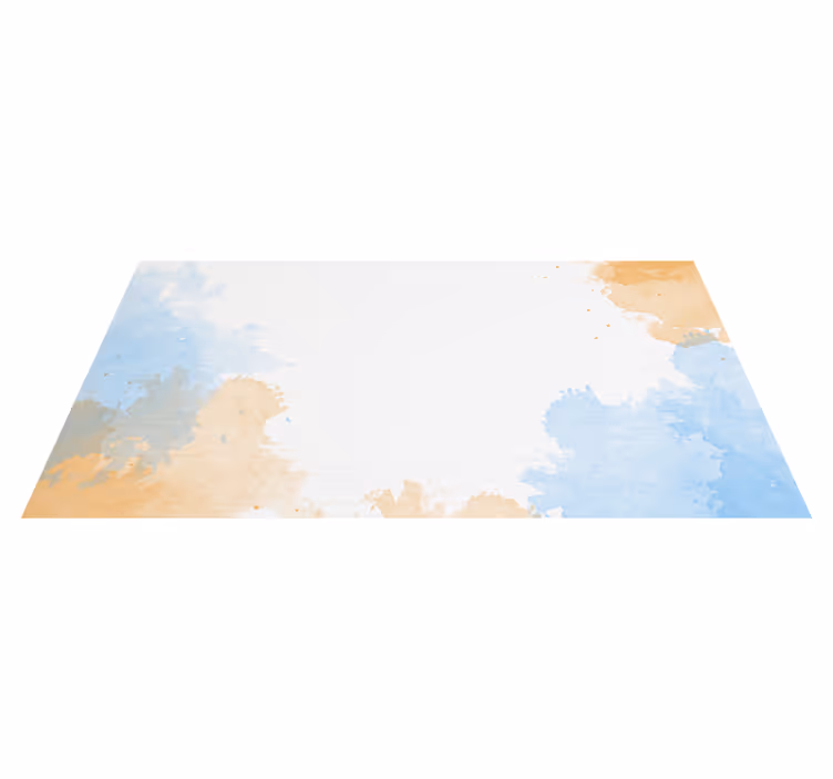 Zachte aquareltinten vinyl tapijt badkamer - TenStickers