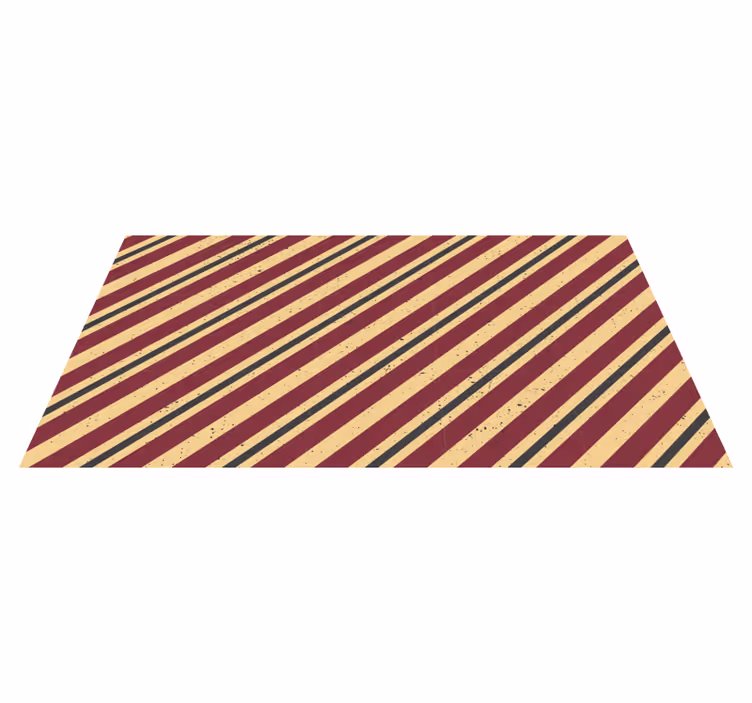 Diagonaal abstract patroon vinyl tapijt strepen - TenStickers