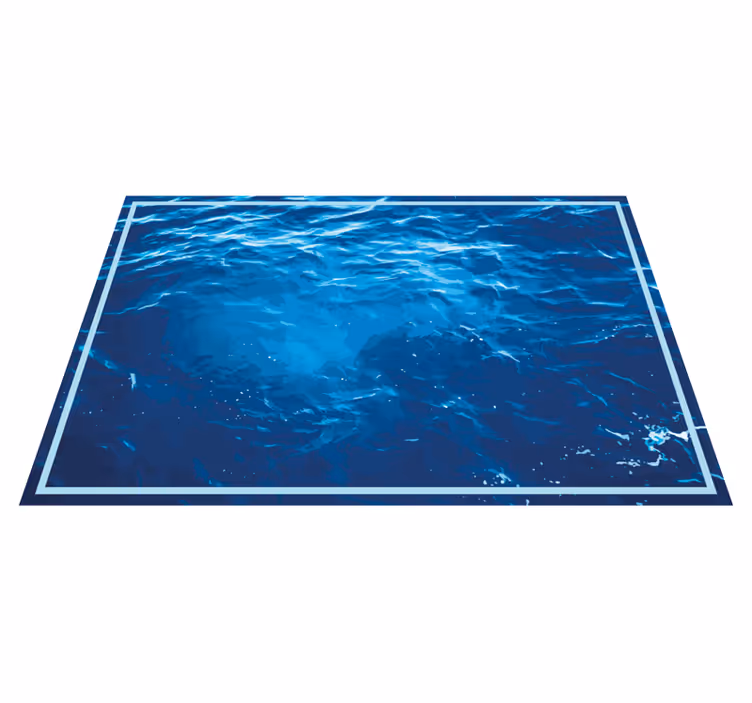 Realistische oceaan golven vinyl tapijt andere textuur - TenStickers