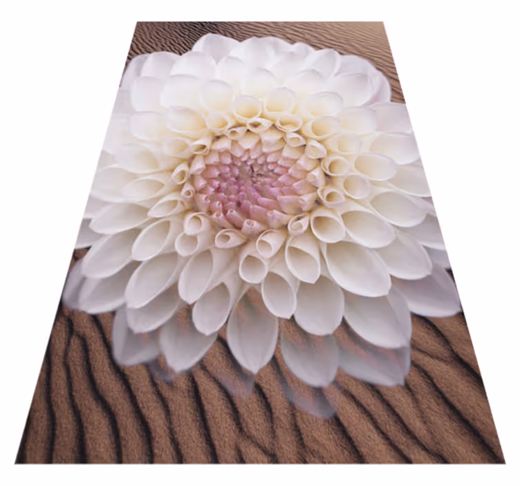 Sierlijke bloemencompositie vinyl tapijt bloemen en planten - TenStickers
