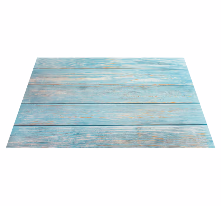 Verweerde aqua panelen vinyl tapijt badkamer - TenStickers