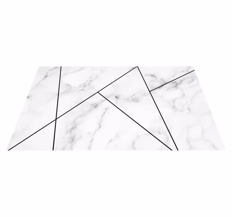 Grijs patroon overlay marmeren vinyl tapijt - TenStickers
