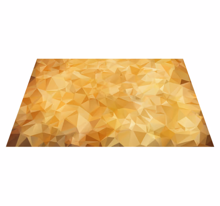 Gouden patroon vinyl tapijt geometrisch - TenStickers