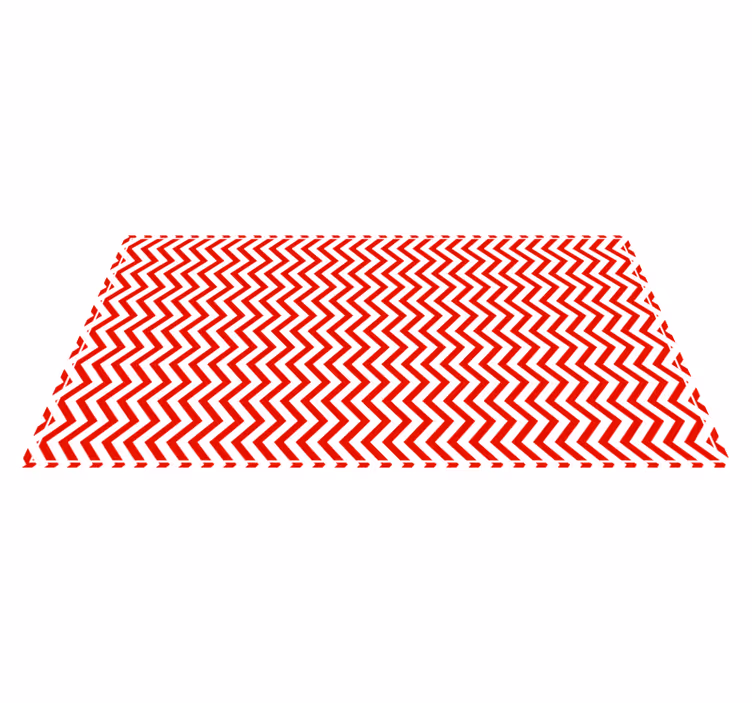 Chevron zigzagvorm vinyl tapijt strepen - TenStickers