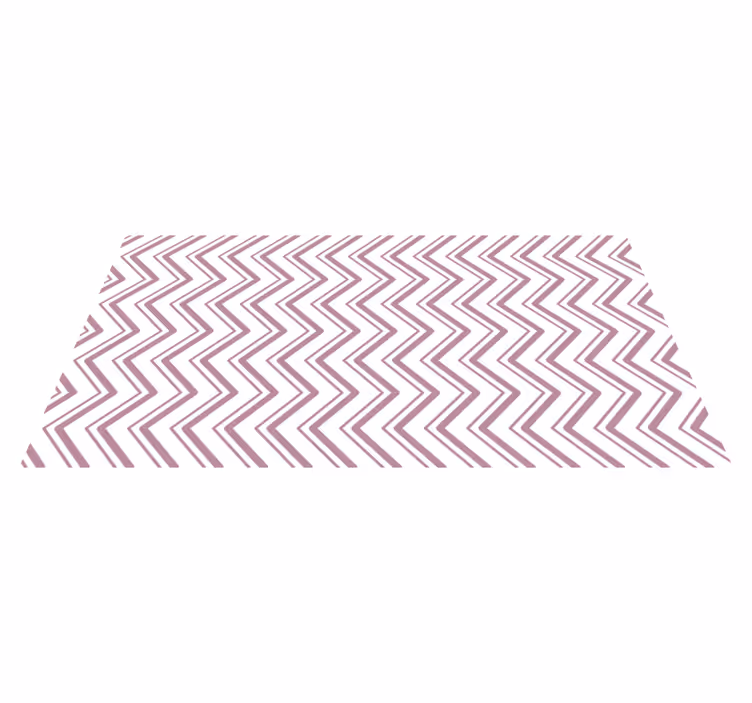 Chevron zigzag concept vinyl tapijt geometrisch - TenStickers