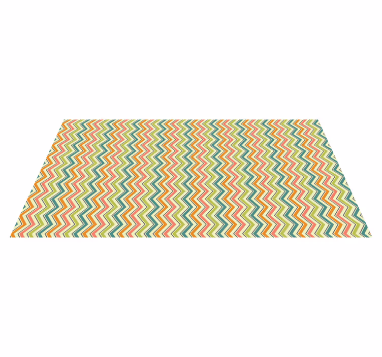 Chevron zigzagmotief vinyl tapijt geometrisch - TenStickers