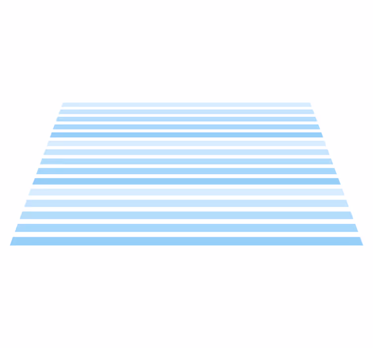 Blauw horizontaal patroon vinyl tapijt strepen - TenStickers