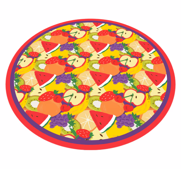 Fruit medley patroon vinyl tapijt keuken - TenStickers
