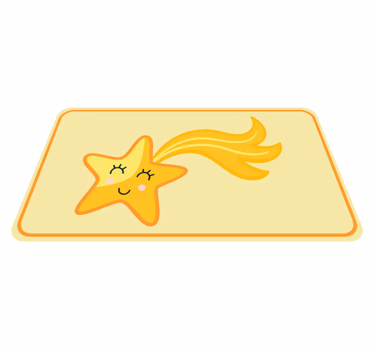 Vrolijk sterontwerp vinyl tapijt kind - TenStickers