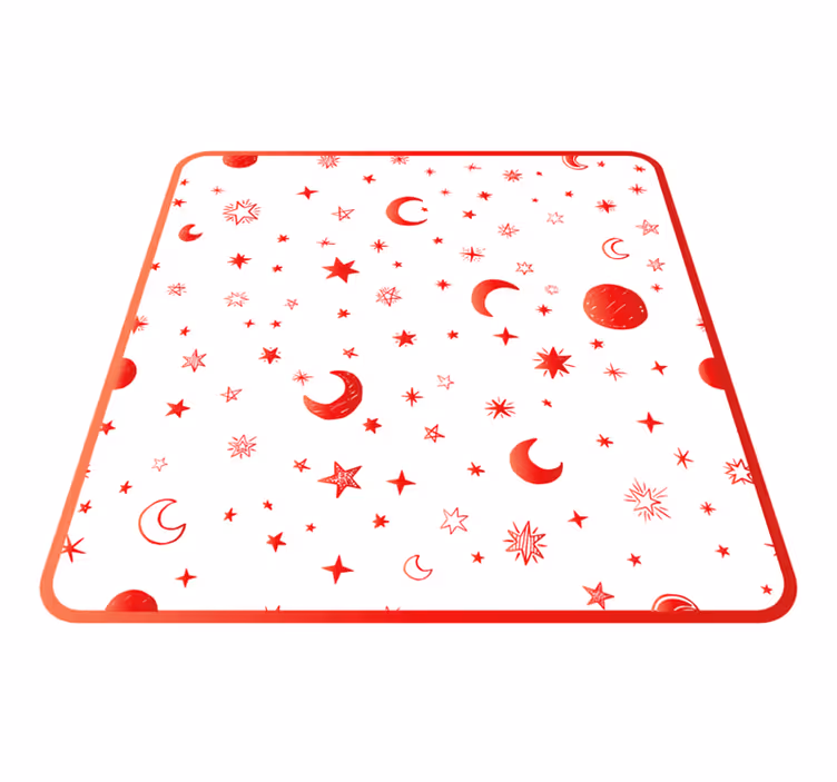Vinyl tapijt sterren celestiale elementen - TenStickers