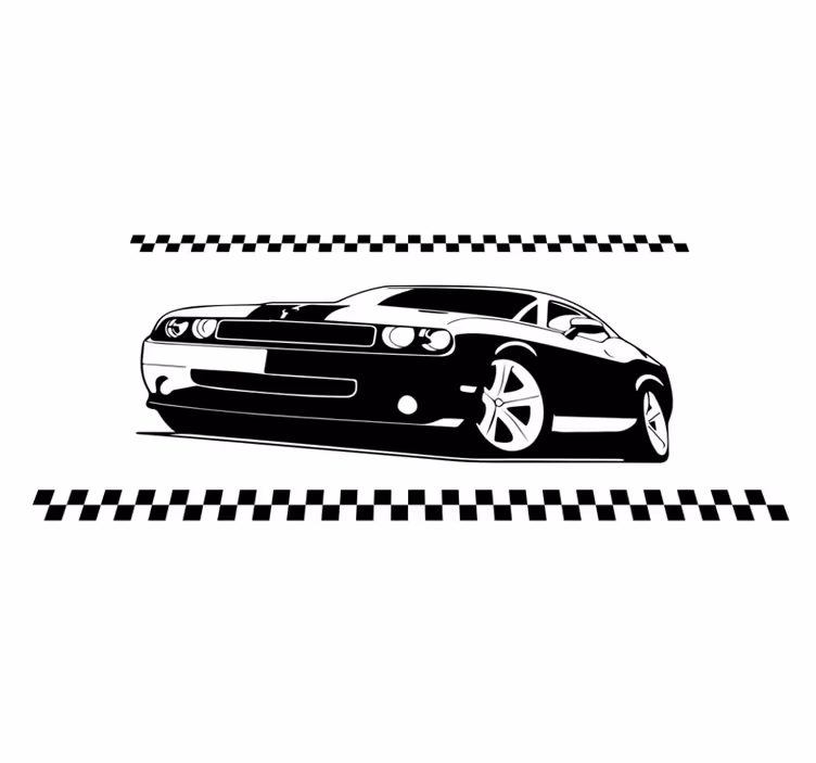 Stijlvolle sportwagens vinyl tapijt tiener - TenStickers