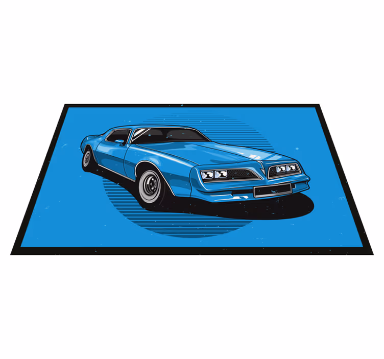 Sterke motor muscle auto woonkamer tapijt - TenStickers