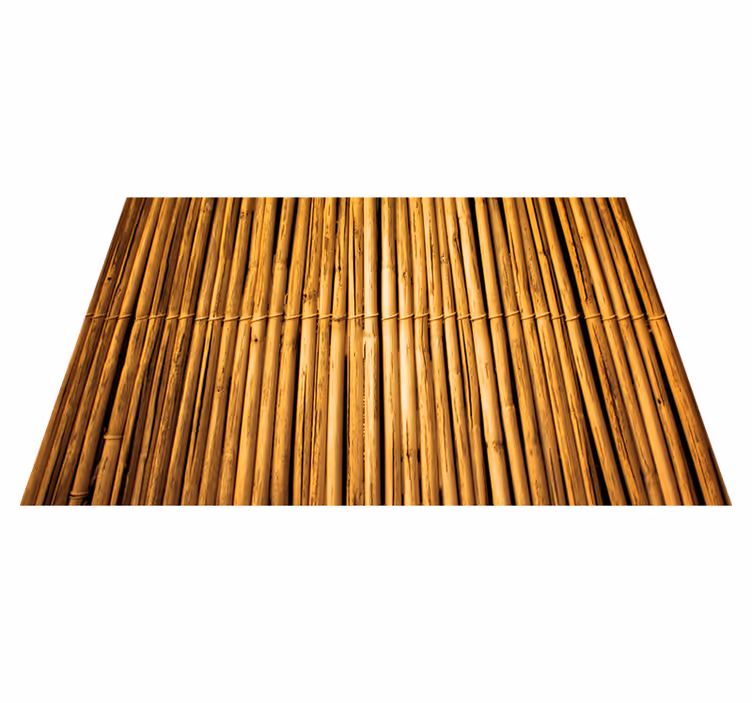 Bamboe structuur effect vinyl tapijt andere textuur - TenStickers