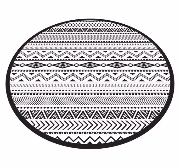 Abstracte geometrische elementen vinyl tapijt Scandinavisch - TenStickers