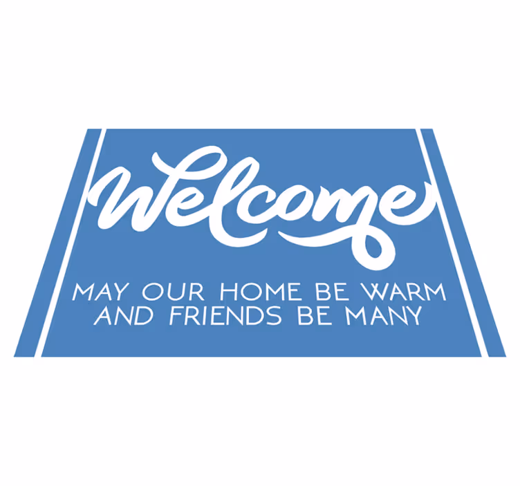 Moge je huis warm zijn Vinyl tapijt ontvangsthal - TenStickers