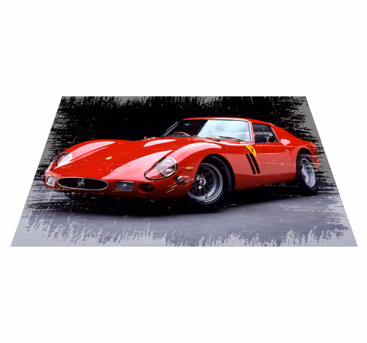 Klassieke rode sport vinyl tapijt tiener - TenStickers