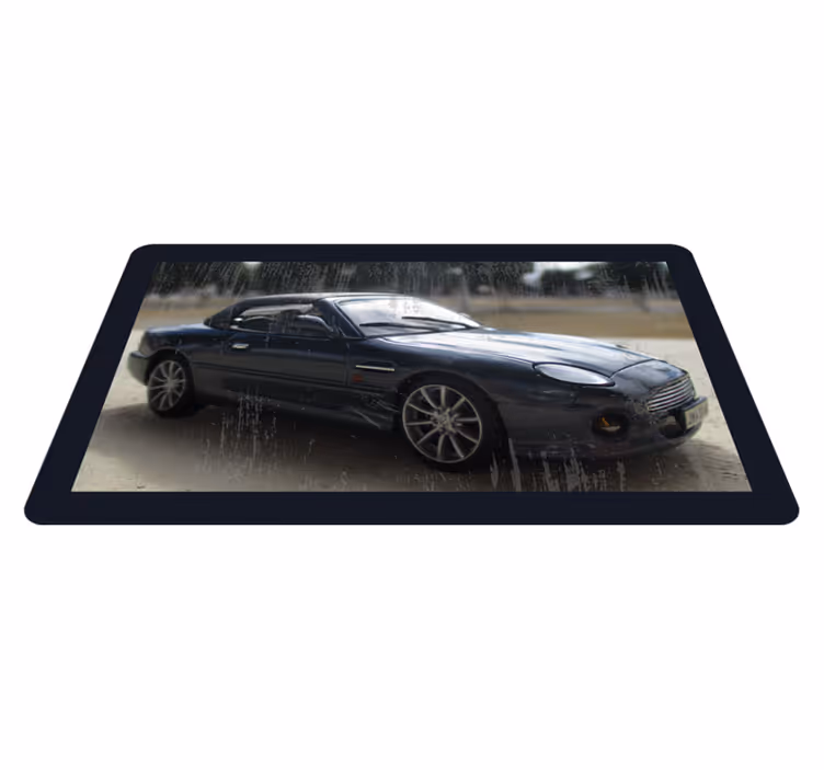 Klassieke sportwagen vinyl tapijt snelwegen - TenStickers