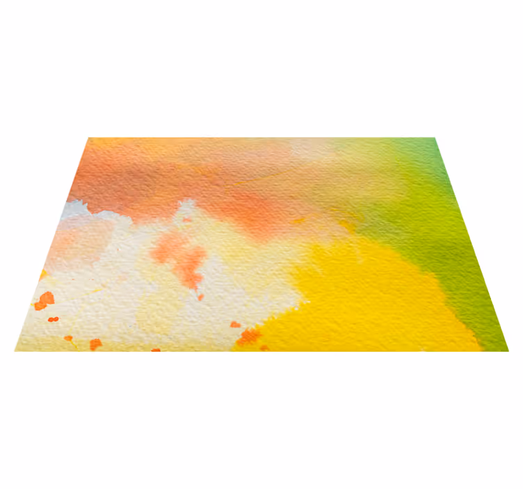 Levendige aquareluitbarsting vinyl tapijt andere textuur - TenStickers