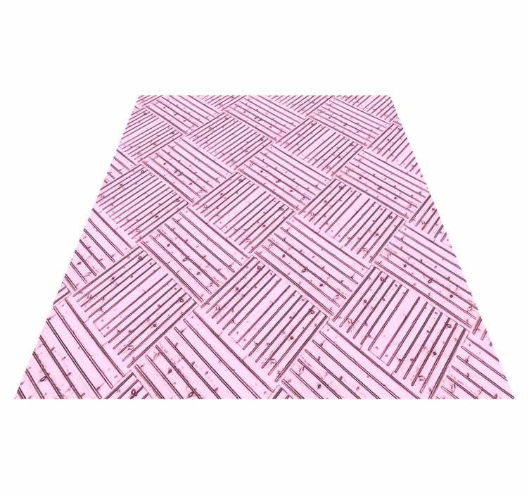 Roze houtpatroon vinyl tapijt badkamer - TenStickers