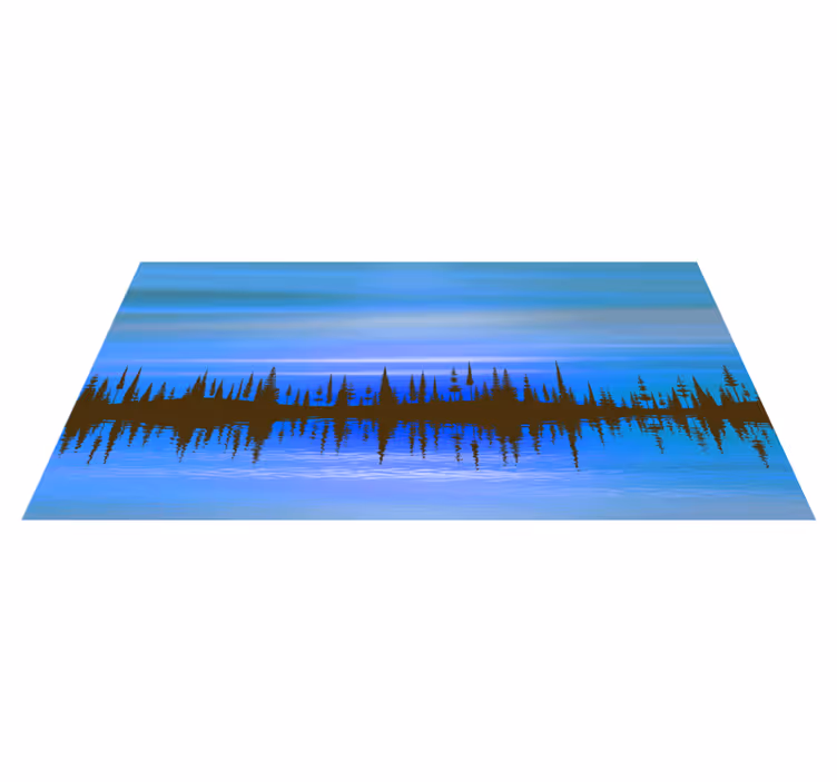 Abstracte landschapsmix vinyl tapijt natuur - TenStickers