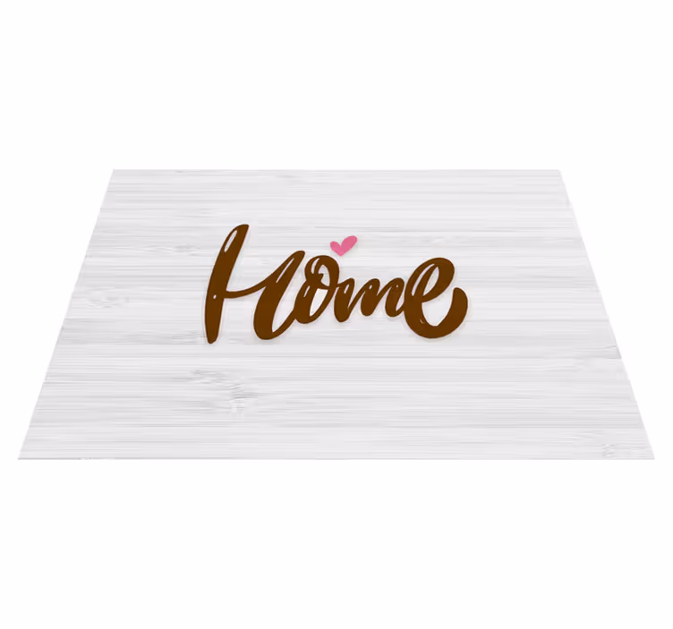 Houten huis met hoor Vinyl tapijt ontvangsthal - TenStickers