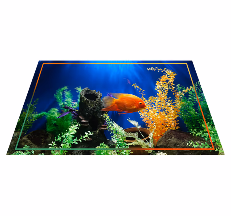 Onderwater vibratie vinyl tapijt natuur - TenStickers
