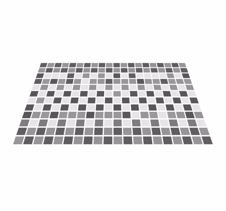 Grijstinten vinyl tapijt badkamer - TenStickers