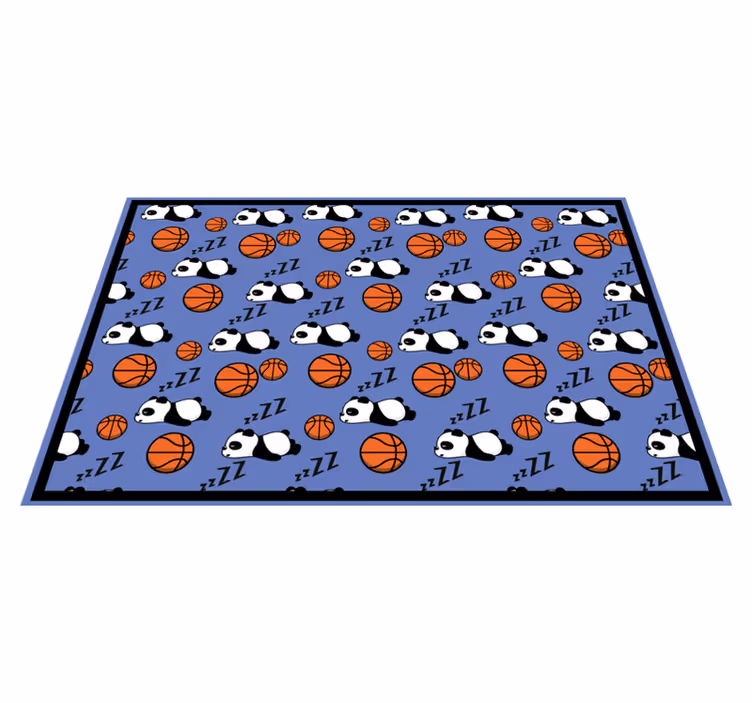 Slapende panda sporten vinyl tapijt meer kinderen - TenStickers