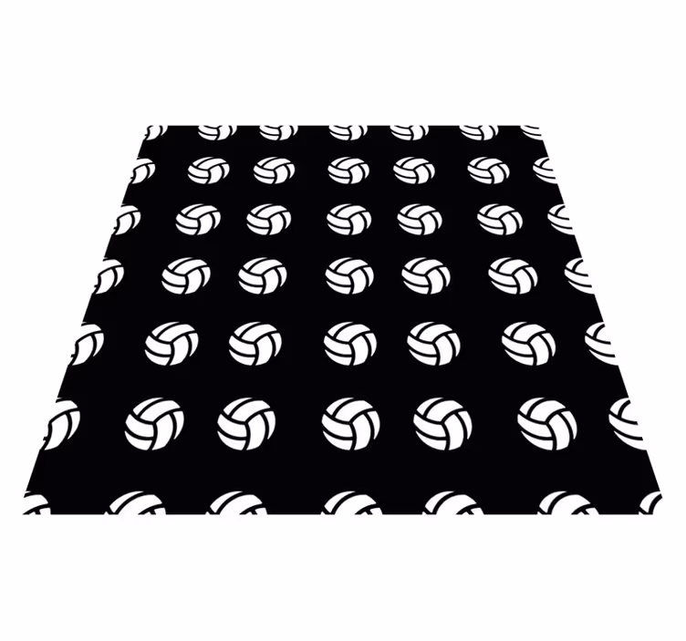Volleybal patroon vinyl tapijt spel - TenStickers