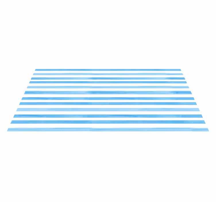 Blauw motief vinyl tapijt strepen - TenStickers