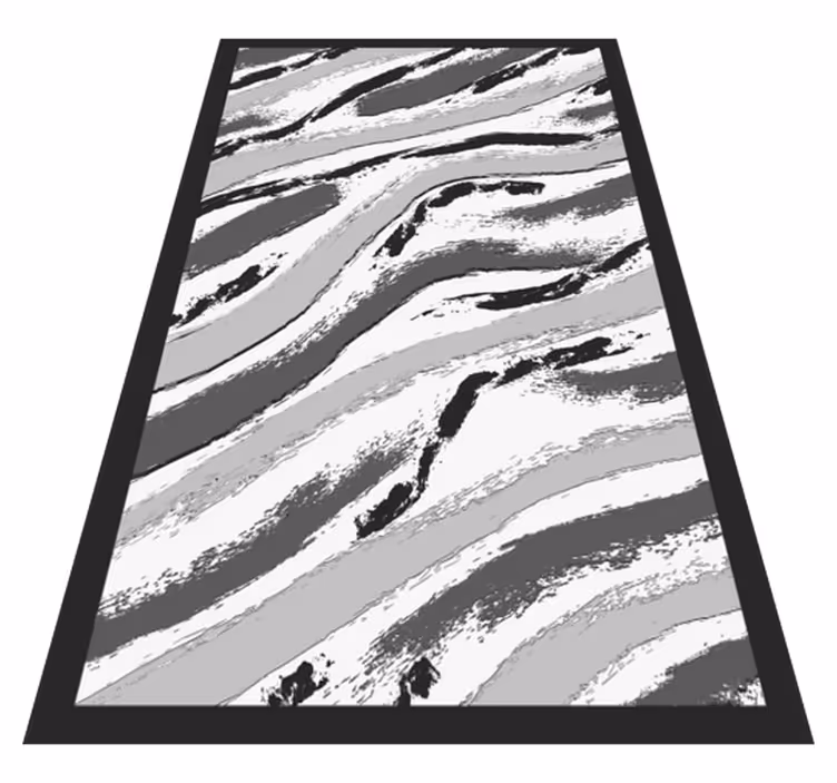 Stijlvolle zebrastrepen vinyl vloerkleed dierenprint - TenStickers