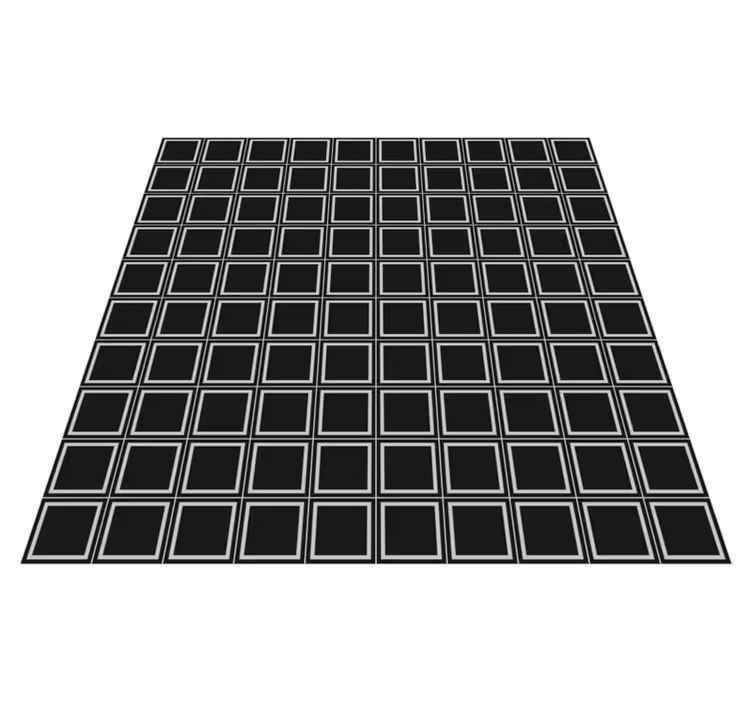 Geometrische vierkante opstelling vinyl tapijt tegels - TenStickers