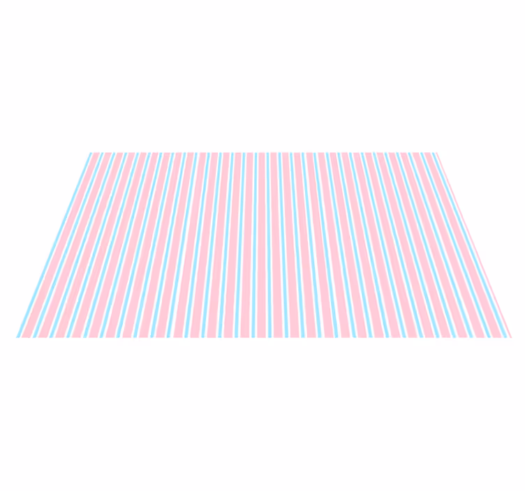Pastelpatroon vinyl tapijt strepen - TenStickers
