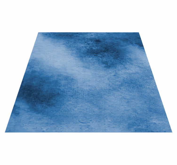 Blauwe gradiëntstijl vinyl tapijt badkamer - TenStickers