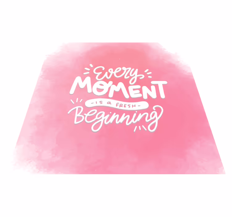 Elk moment vers vinyl tapijt zinnen en teksten - TenStickers
