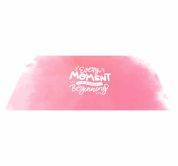Elk moment nieuw vinyl tapijt zinnen en teksten - TenStickers