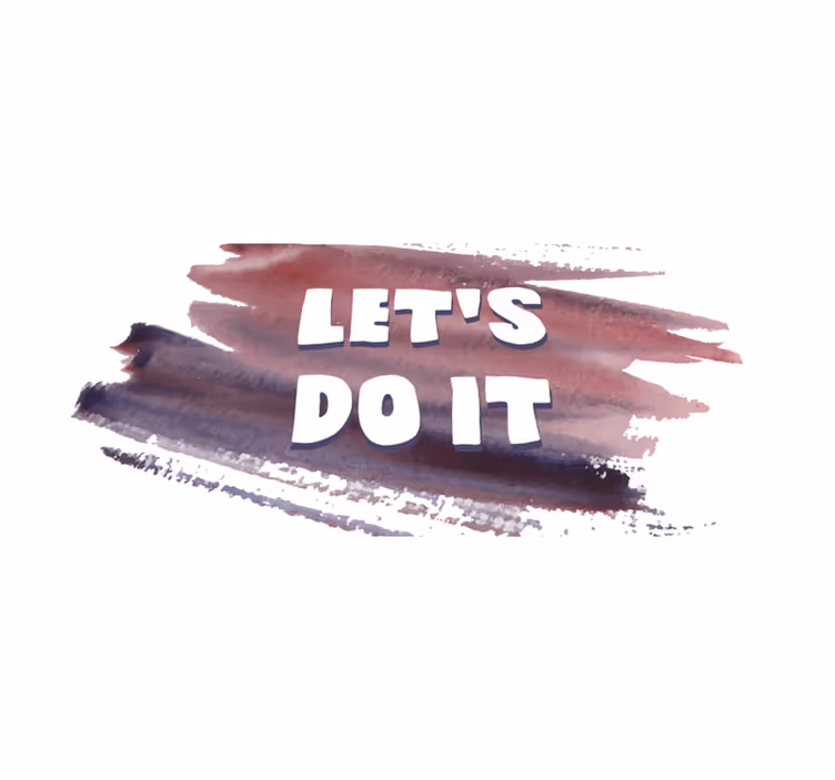 Laten we het doen vinyl tapijt minimalistisch - TenStickers