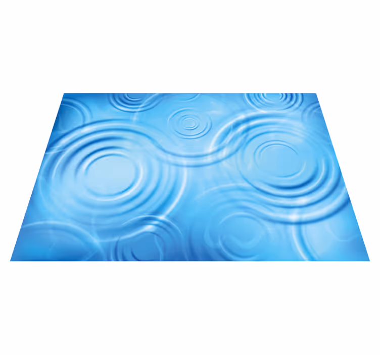 Water rimpelingen effect vinyl tapijt textuur - TenStickers