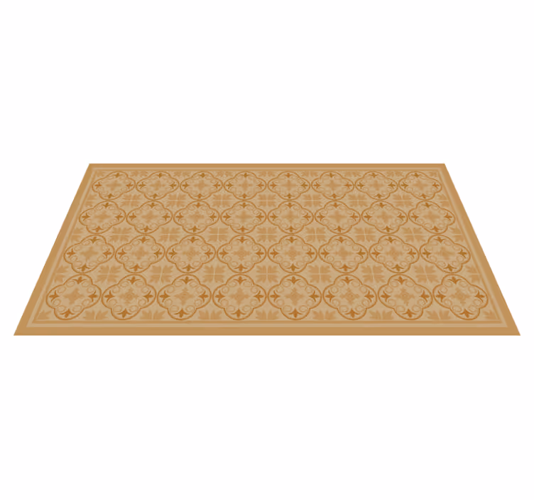 Geometrisch tegelmotief vinyl tapijt woonkamer - TenStickers