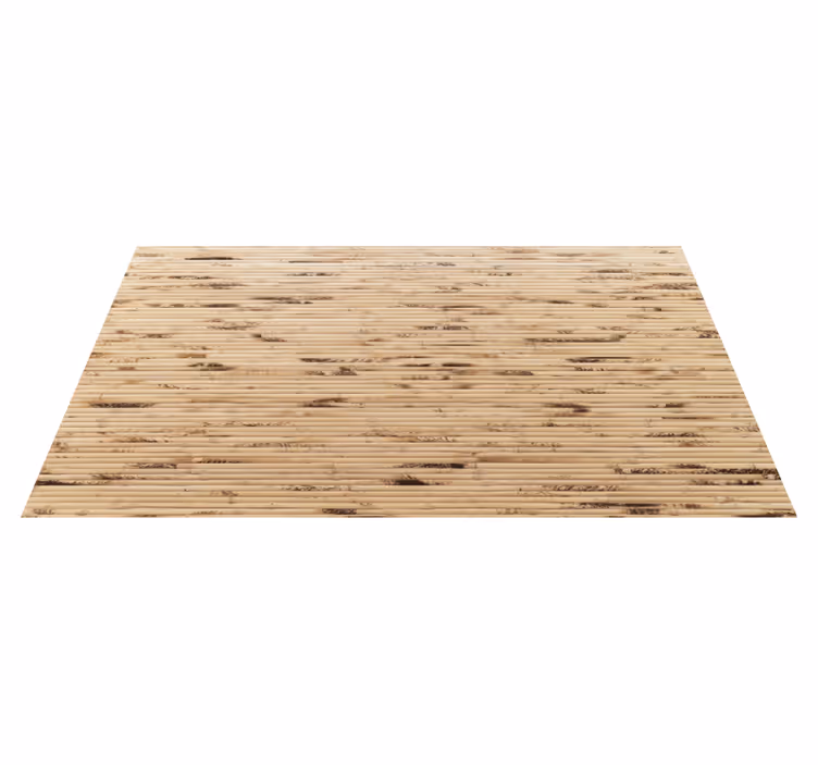 Natuurlijk bamboe-effect vinyl tapijt houtstructuur - TenStickers