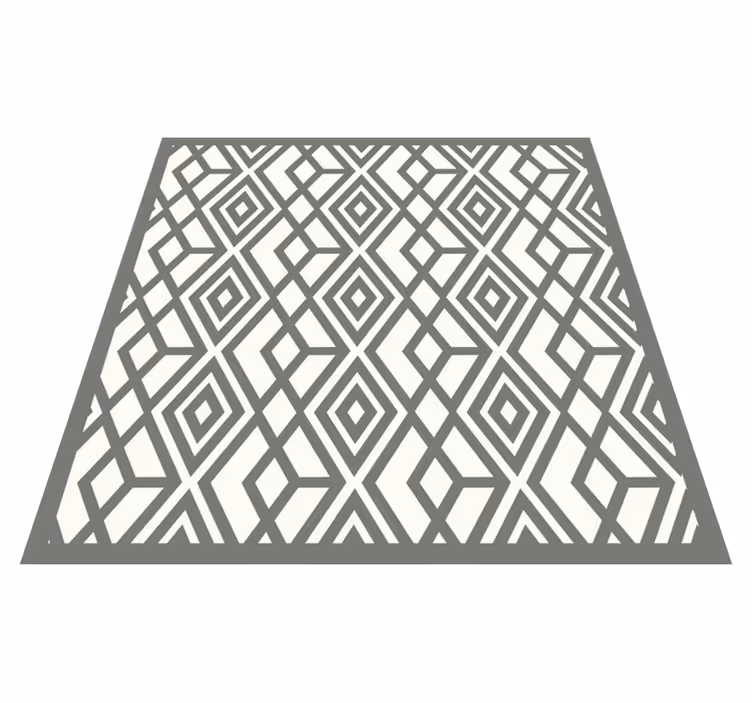 Diamant embleem vinyl tapijt geometrisch - TenStickers